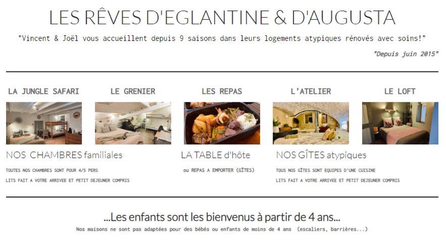 Les Reves D'Eglantine Et D'Augusta Chambres Et Gites Saint-Cyr  Exterior photo